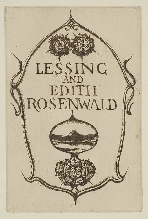 Bookplate of Lessing and Edith Rosenwald Slider Image 2